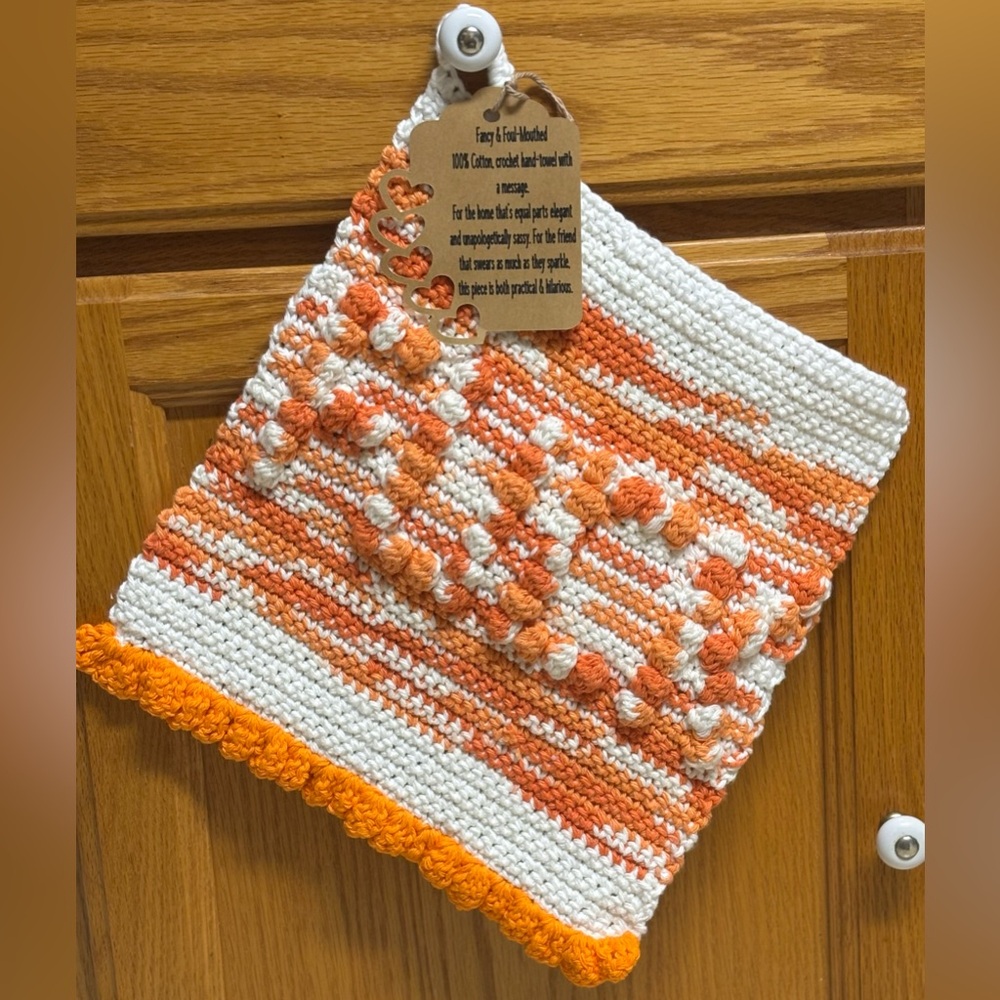 Handmade F*UCK Cotton Hand-towel